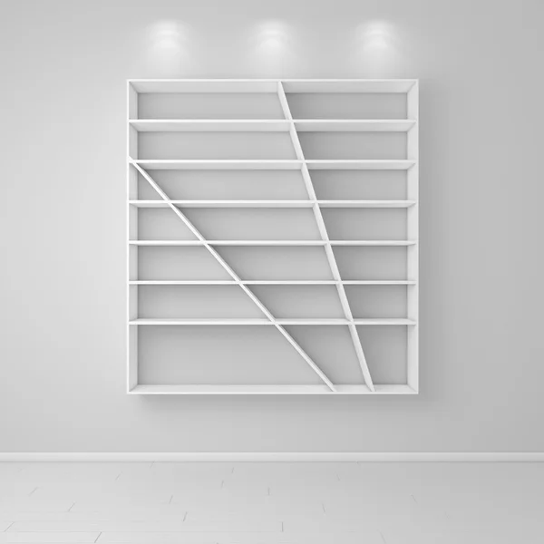 3d renderizado estantes modernos . — Foto de Stock