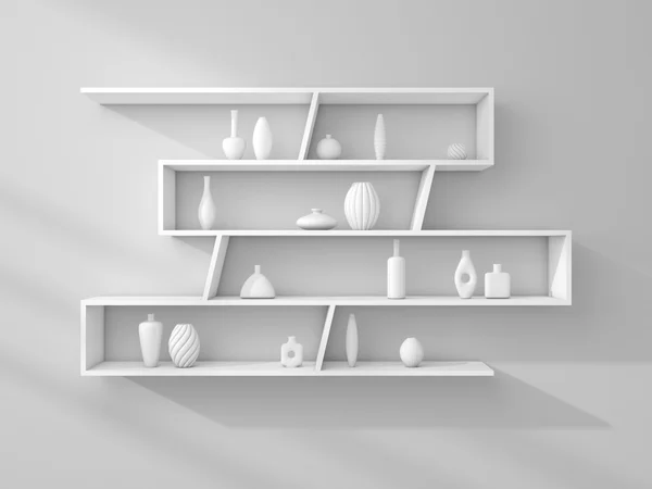 3D tavené regály. — Stock fotografie