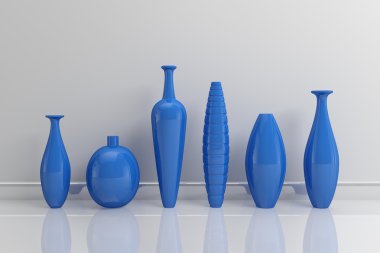 3D render iç kompozisyon