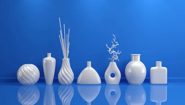 Sammansättning med dekorativ keramik. — Stockfoto
