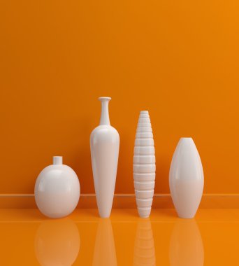 3D render iç kompozisyon