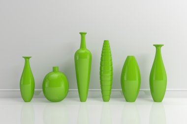3D render iç kompozisyon