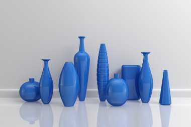 3D render iç kompozisyon