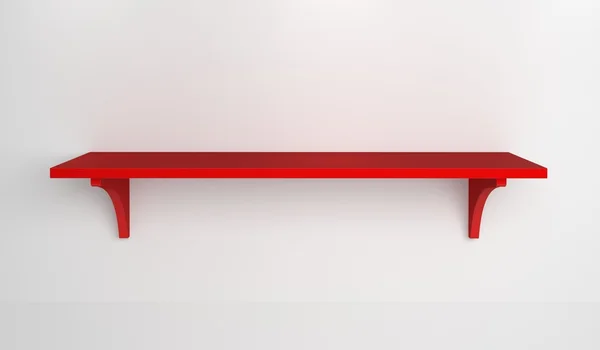 Simple shelves on a wall. — Stock Photo, Image