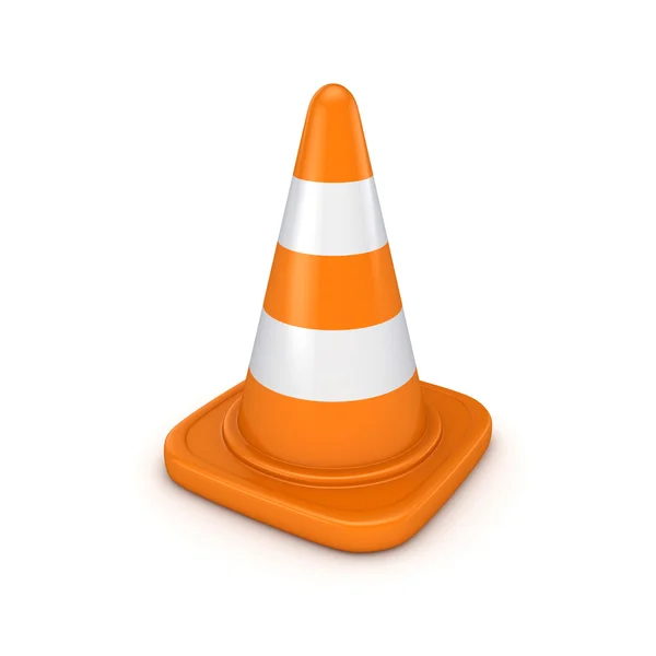 3d rendered traffic cone. — Stock Photo, Image