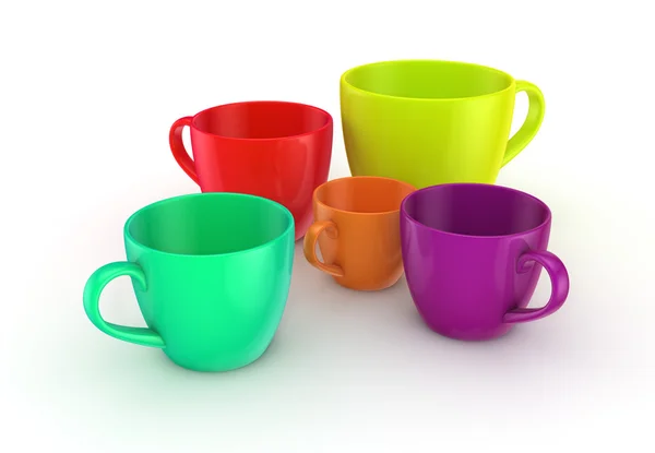 3d rendered cups. — Stock Photo, Image