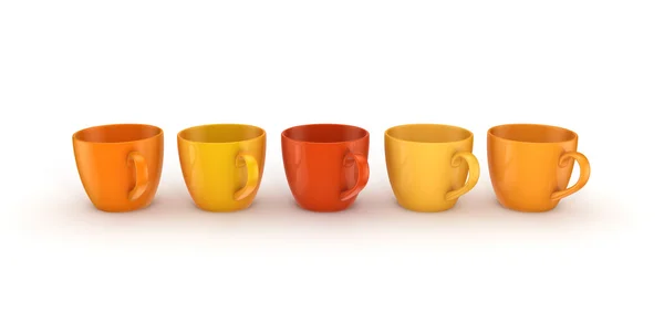 3d rendered cups. — Stock Photo, Image