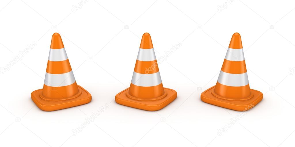 Traffic cones.