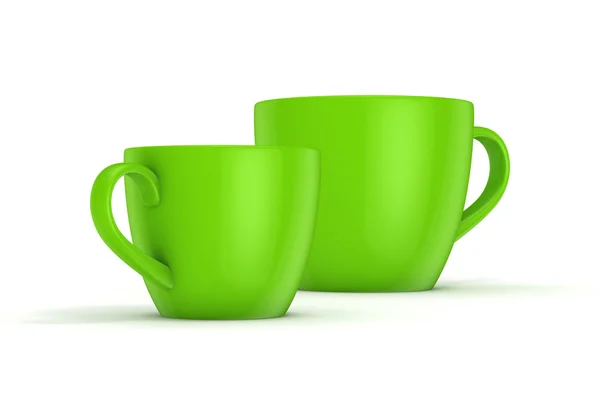 3D-gerenderde cups. — Stockfoto