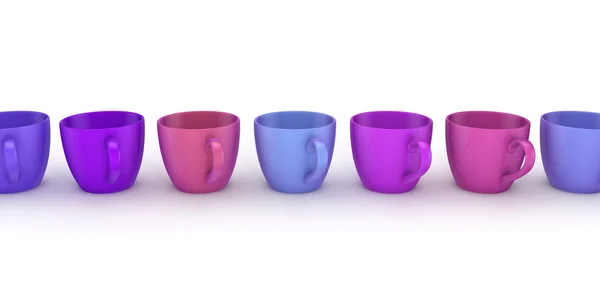 3D tavené poháry. — Stock fotografie