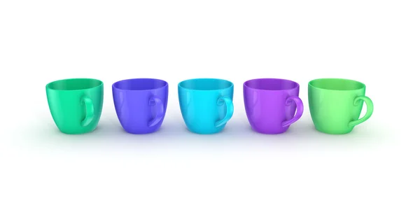 3d tasses rendues . — Photo