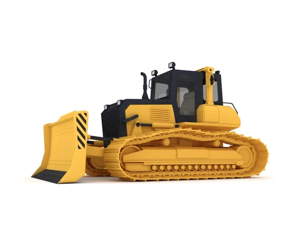 Gul bulldozer. — Stockfoto