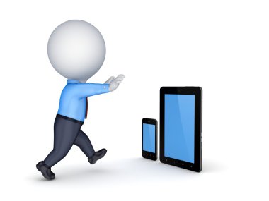 tablet pc ve cep telefonu.