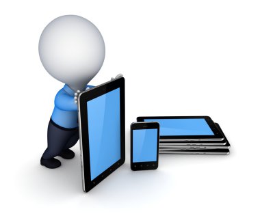 tablet pc ve cep telefonu.