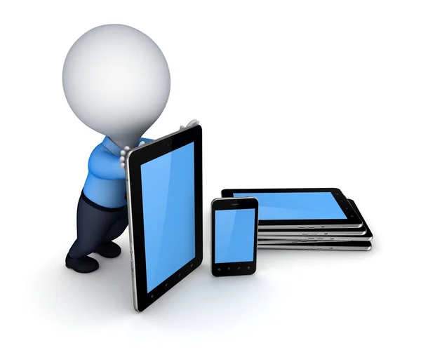 Tablet pc and mobile phone. — Stock Photo, Image