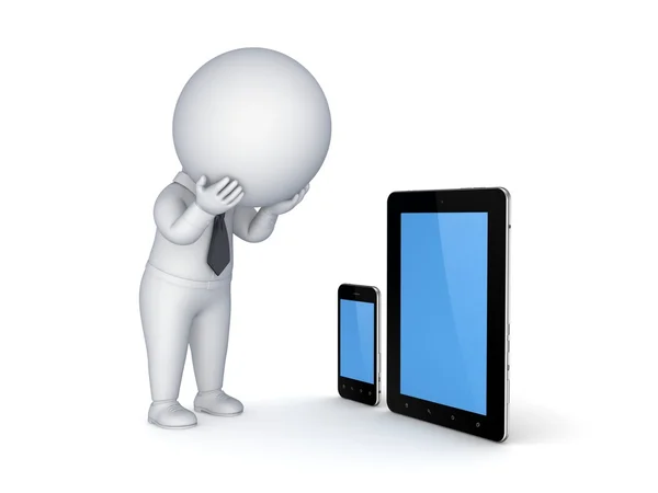 Tablet a mobilní telefon. — Stock fotografie