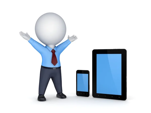 Tablet pc and mobile phone. — Stock Photo, Image