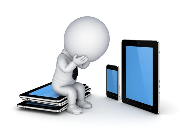 Pc tablet e telefono cellulare. — Foto Stock