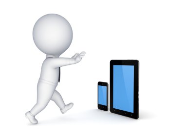 tablet pc ve cep telefonu.