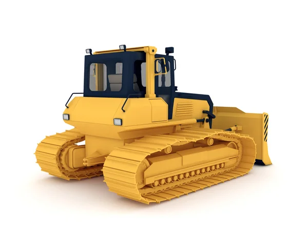 Gul bulldozer. — Stockfoto