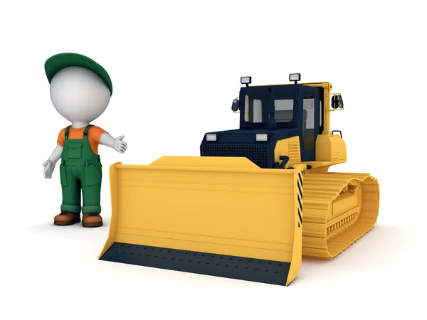 Yellow bulldozer. — Stock Photo, Image