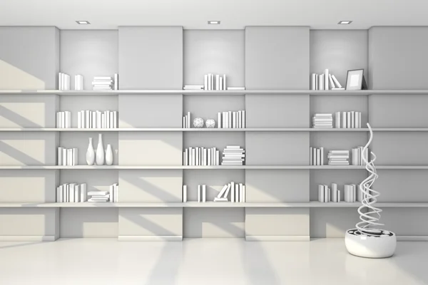 3d rendered modern shelves. — Stock Photo, Image