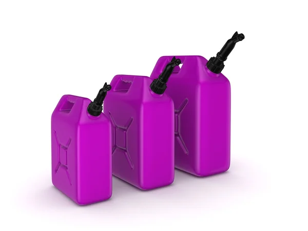 Coloridos bidones de gasolina . — Foto de Stock