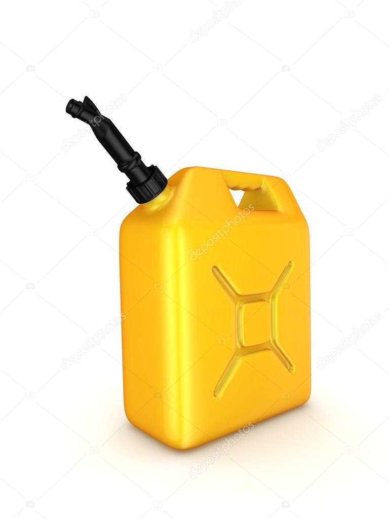 Colorful gasoline jerrycan.