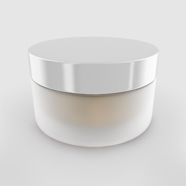 Güzellik kremi kavanoz.