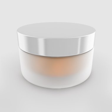 Güzellik kremi kavanoz.