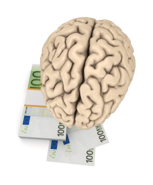 insan beyni ve paketi Euro.