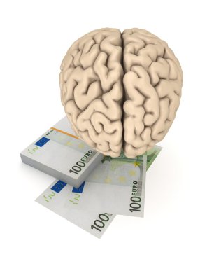 insan beyni ve paketi Euro.