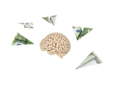 insan beyni ve paketi Euro.
