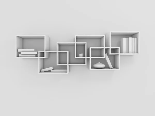 현대 선반으로 구성. — 스톡 사진