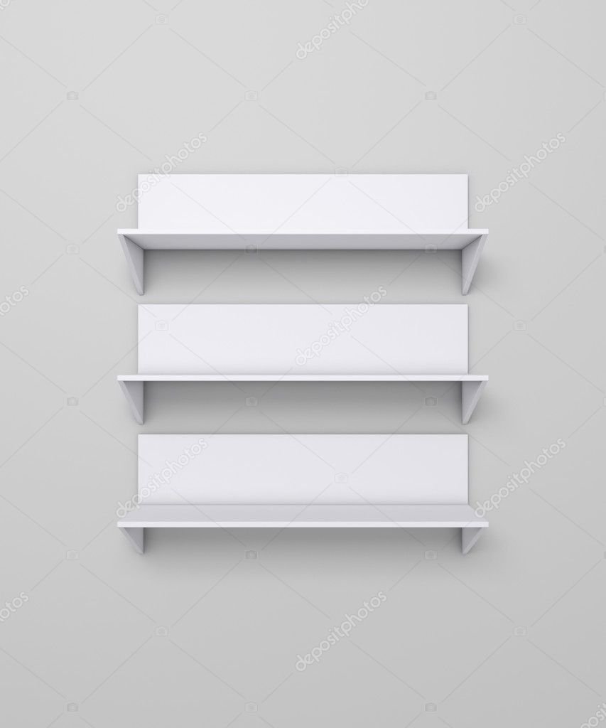 Modern shelves.