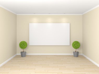 3D render modern iç.