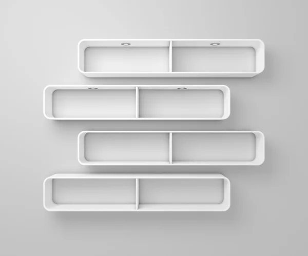 3d rendered modern shelves. — Stock Photo, Image