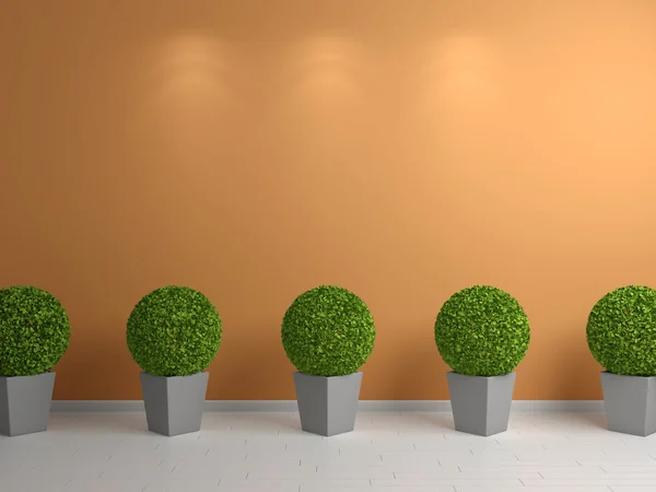 3d 呈现的植物. — 图库照片