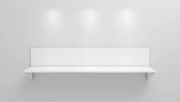 3d rendered modern shelves. — Stock Photo, Image