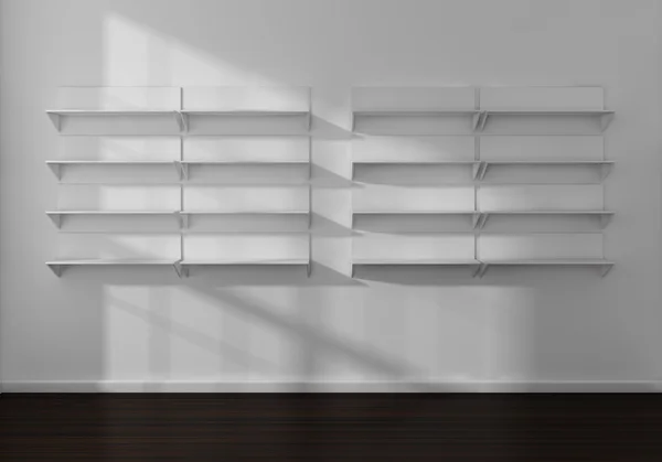 3D-gerenderde moderne planken. — Stockfoto