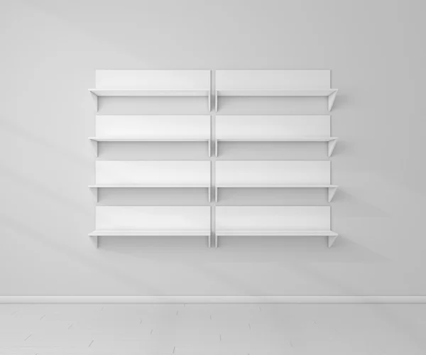 3d renderizado estantes modernos . — Foto de Stock