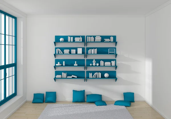 Librerie renderizzate 3d . — Foto Stock