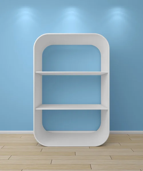 3d rendered modern shelves. — Stock Photo, Image