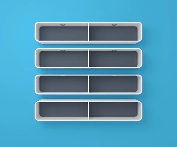 3d rendered modern shelves. — Stock Photo, Image