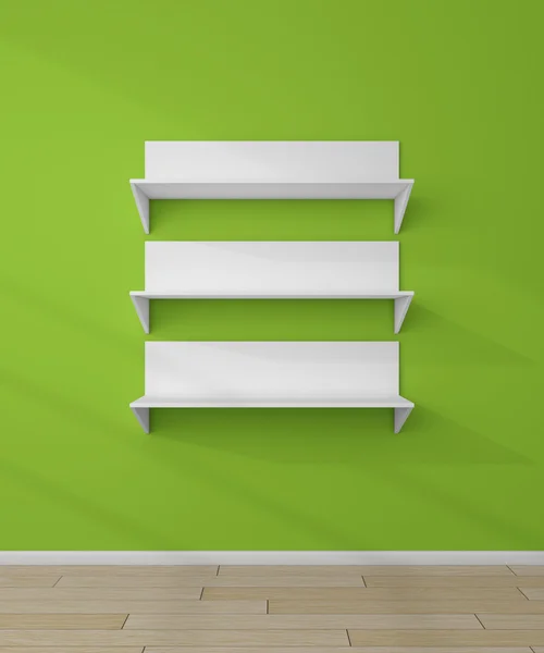 3d rendered modern shelves. — Stock Photo, Image