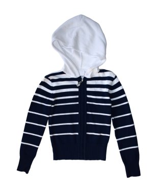 Alt çizgili süveter.