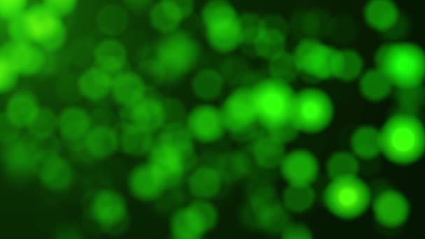 Αφηρημένη αόριστες πράσινα σωματίδια φόντο — Αρχείο Βίντεο