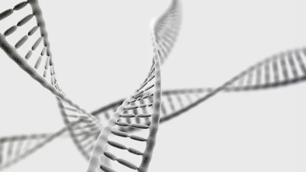 DNA chains on the light background — Stockfoto