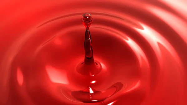 Gota de macro vinho tinto com o efeito de foco (gota 1 ) — Fotografia de Stock