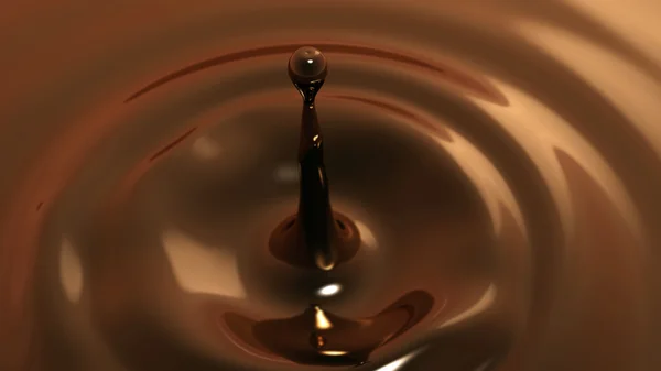 Drop of coffe macro with the focus effect (drop 1) — Stock Photo, Image